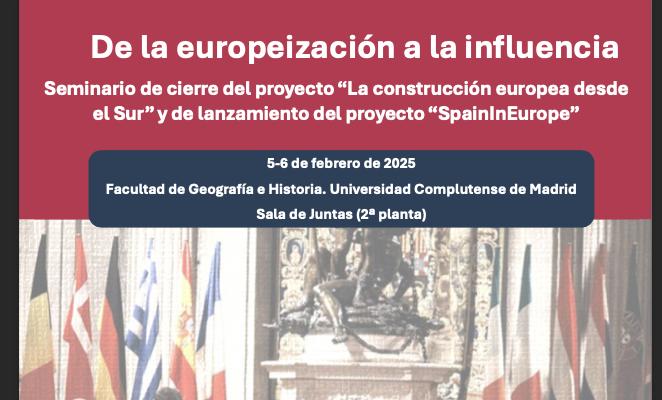 Seminario "De la europeización a la influencia" (Universidad Complutense de Madrid, 5-6 de febrero de 2025)
